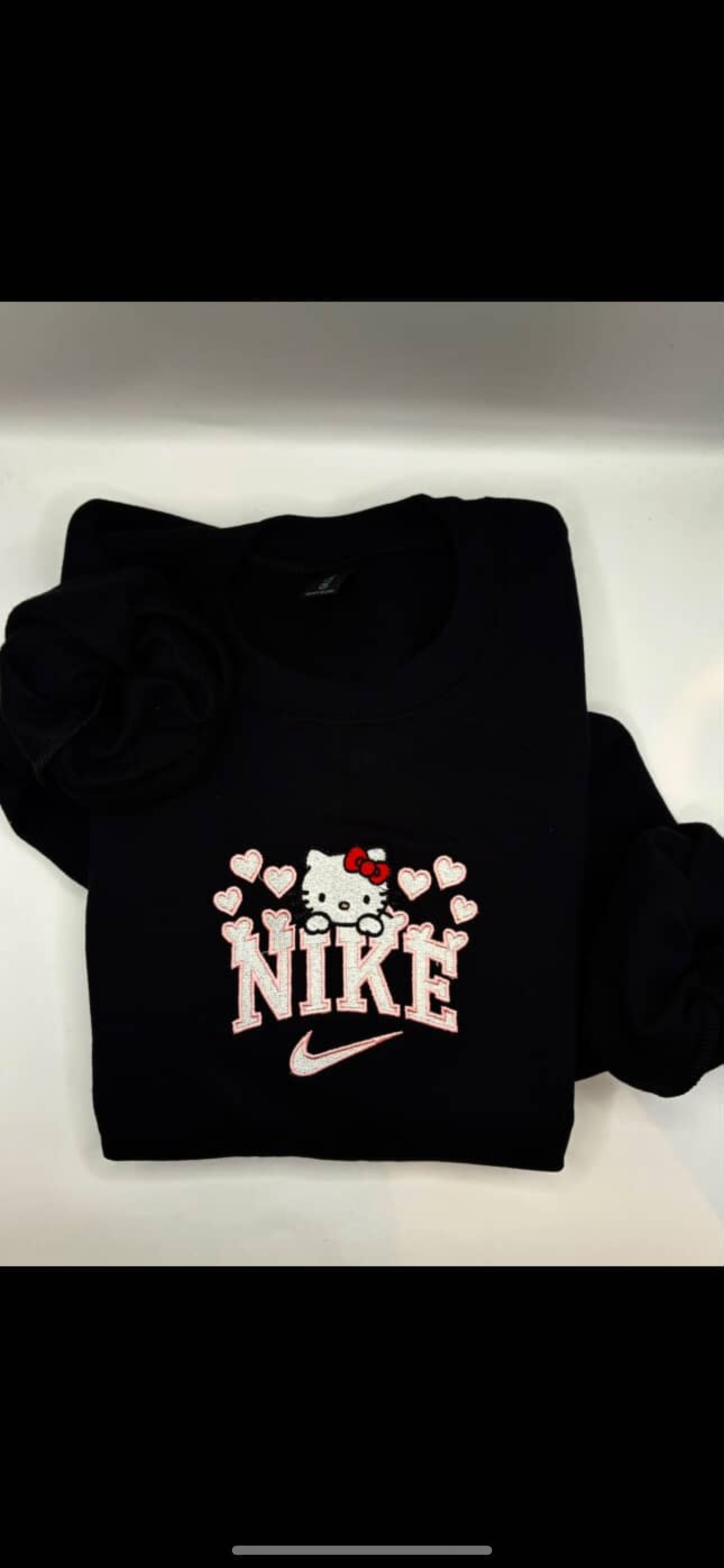 Hello Kitty Hearts Embroidered Crewneck