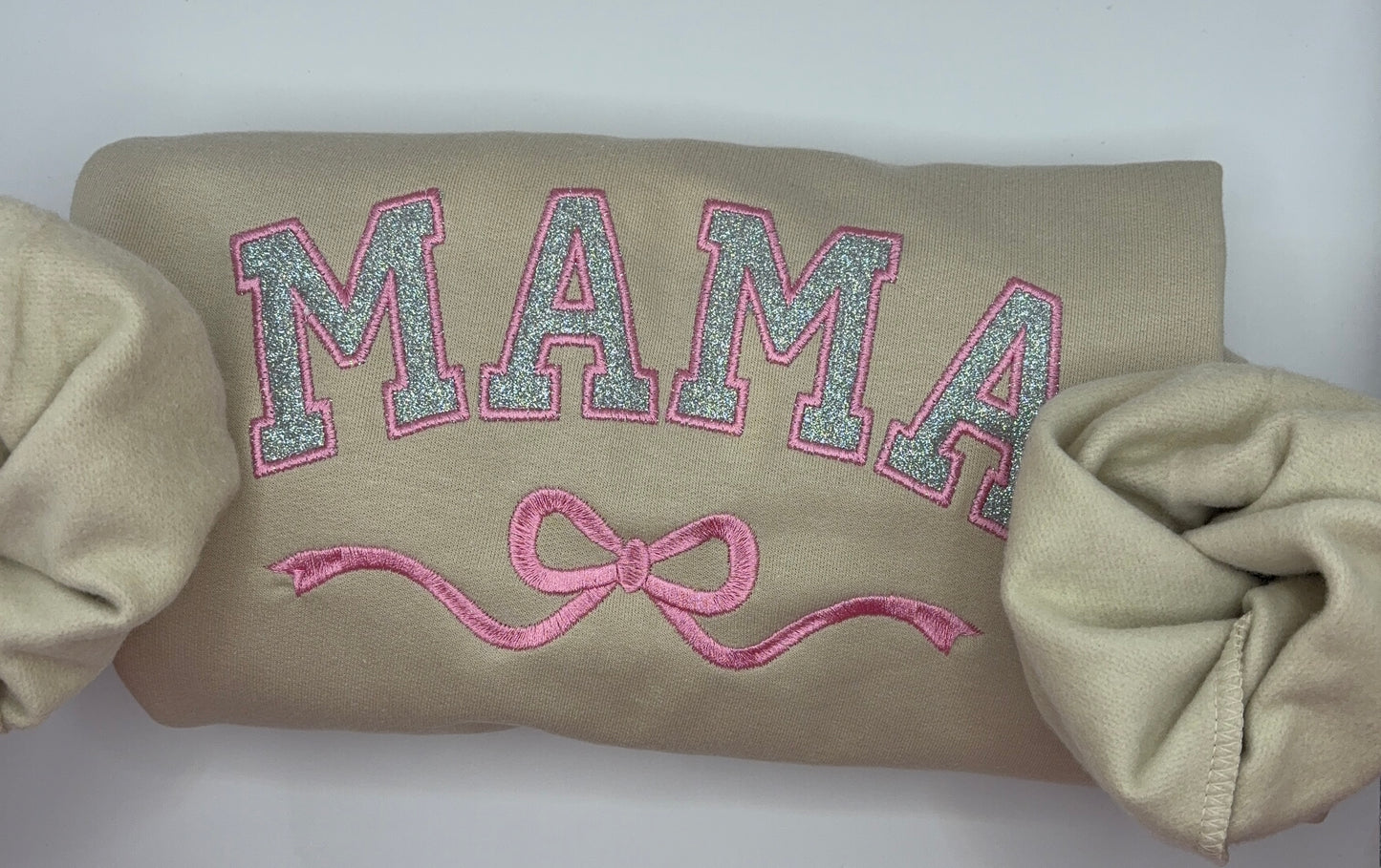 Glitter Mama Embroidered Crewneck