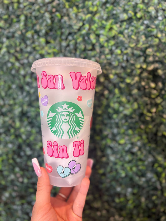 Plastic Starbucks cup