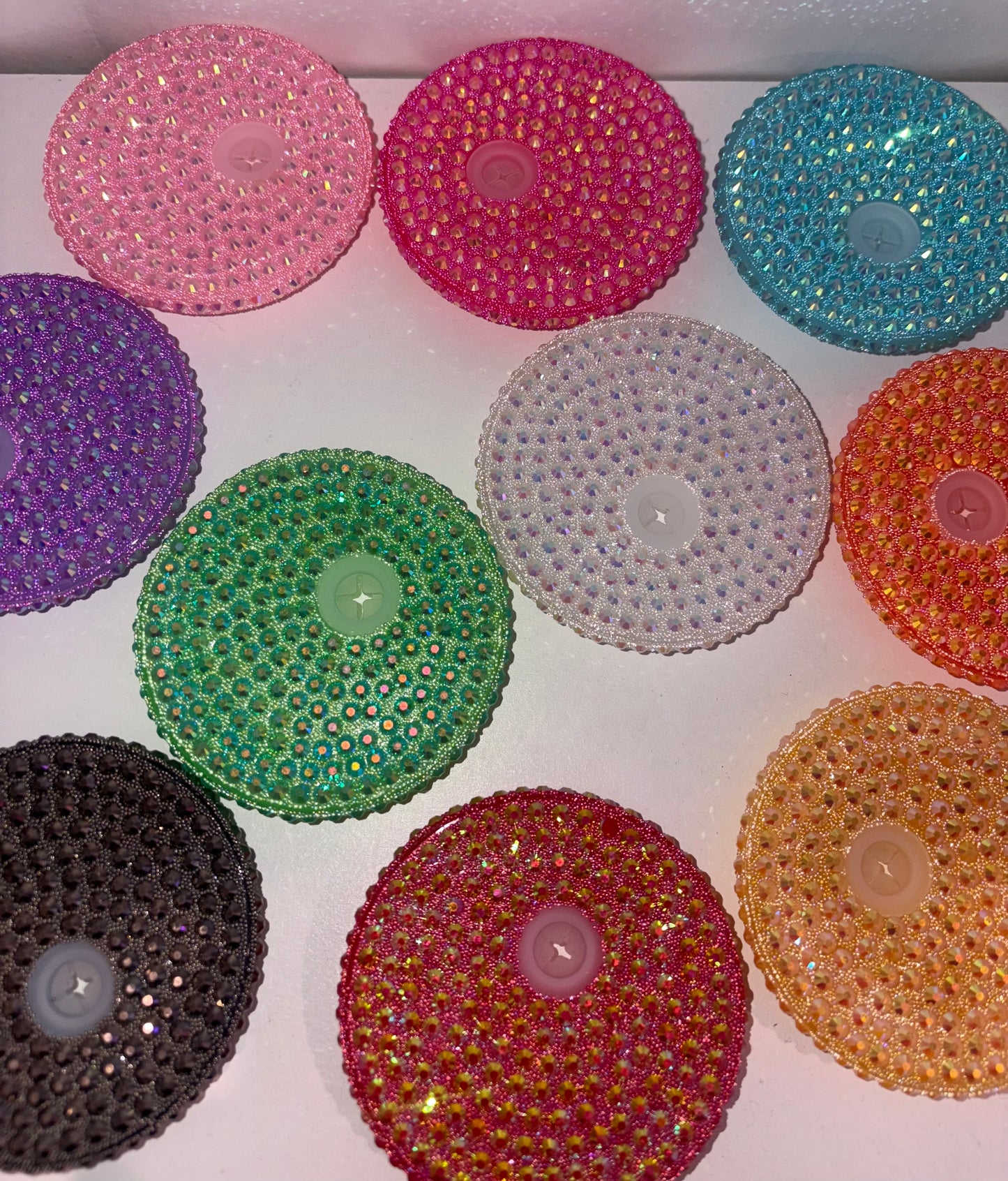 16oz Rhinestone lids