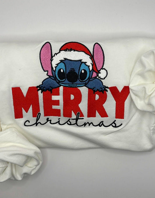 Stitch Merry Christmas Crewneck